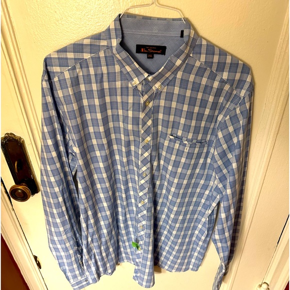 Ben Sherman long-sleeved button down casual shirt Size XXL. - Picture 1 of 3